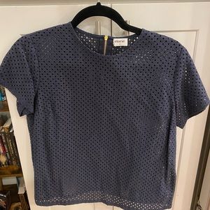 Navy blue cut out top